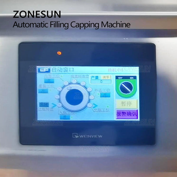 ZONESUN ZS-AFC20 Automatic Penicillin Bottle Peristaltic Pump Liquid Filling And Capping Machine With Cap Feeder