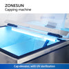 ZONESUN Automatic Jerrycan F-style bottle Capping Machine with Cap Elevator ZS-XG441F