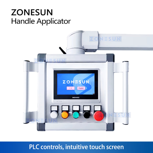 ZONESUN Bottle Handle Inserting Machine Oil Bottle Handle Applicator ZS-YG18