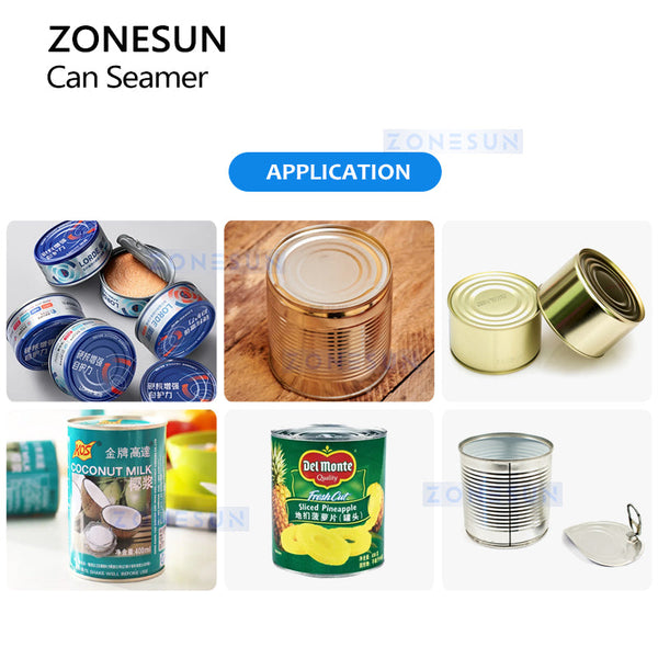 ZONESUN ZS-CS1 Large-sized Cylindrical Cans Can Seamer Machine