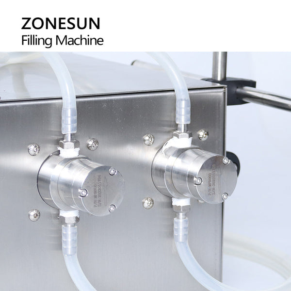 ZONESUN ZS-MPZ2 Semi-automatic 2 Nozzles Semi Automatic Magnetic Pump Liquid Filling Machine