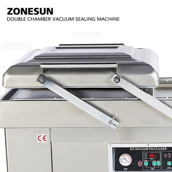 ZONESUN Automatic Double Chamber Vacuum Packaging Machine Food Sealers