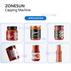 ZONESUN ZS-XG440T Automatic Servo Motor Capping Machine with Cap Feeder