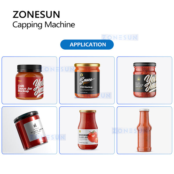 ZONESUN ZS-XG440T Automatic Servo Motor Capping Machine with Cap Feeder