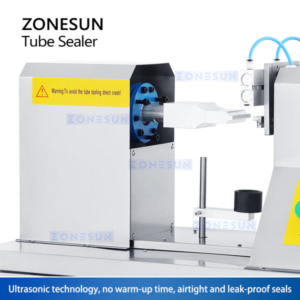 ZONESUN Ultrasonic Plastic Tube Sealing Machine Soft Hose Sealer ZS-QDFW125S