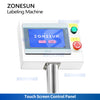 ZONESUN ZS-TB822R Automatic Round Bottle Neck and Body Wraparound Labeling Machine