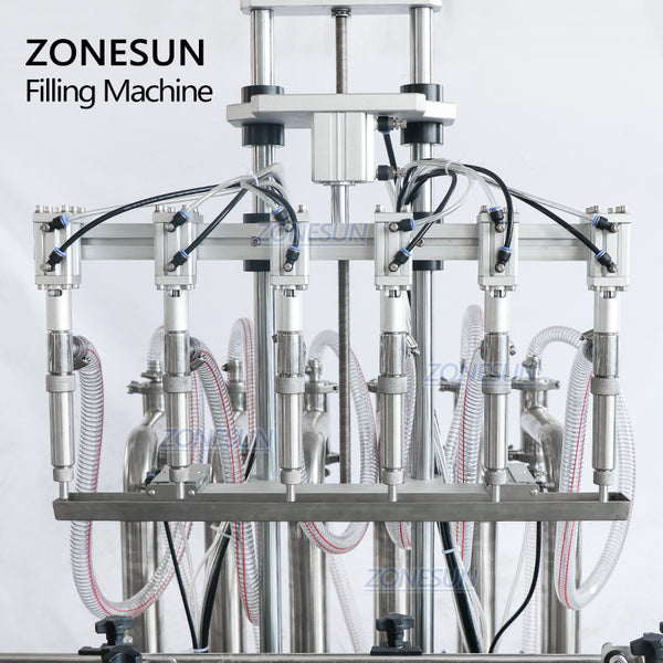 ZONESUN Automatic Pneumatic Bottle Viscous Liquid Filling Machine ZS-YT6T-6Y