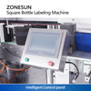 ZONESUN ZS-SL25 Square Flat Bottle Wrap-around One Circle Labeling Machine