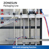 ZONESUN Cork Capper PVC Capsule Heat Shrinker Wrap Around Labeler Spirits Liquid Packing Production Line ZS-FAL180Z5