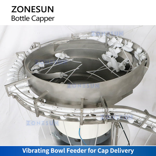 Zonesun ZS-XG23 Automatic Continuous Motion Capping Machine with Cap Feeder