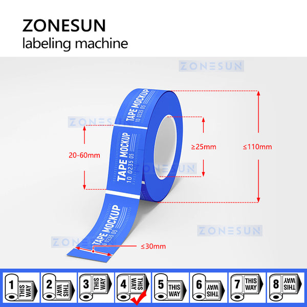 ZS-YH60 Manual Labeling Machine Adhesive Sticker Handheld Price Tag Labeller