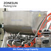 ZONESUN Four Piston (thermal insulation) Paste Filling Capping Labeling Machine ZS-FAL180D9