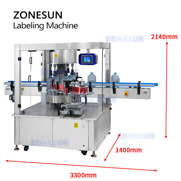 ZONESUN ZS-CYGDP6 Automatic High Speed Round Bottle Labeling Machine