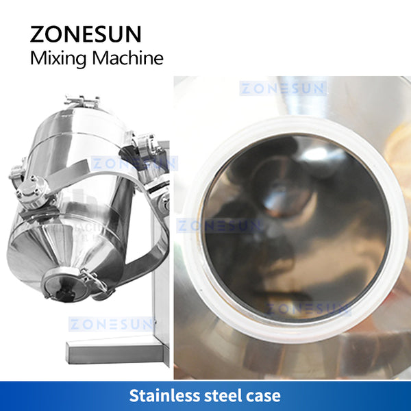 ZONESUN 3D Mixers Dry Powder Mixing Machine ZS-SBH10