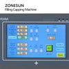 ZONESUN ZS-AFC1S Automatic Liquid Filling Capping Machine with Turntable Conveyor Magnetic Pump