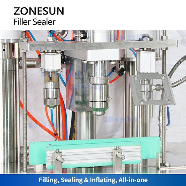 ZONESUN Aluminum Can Aerosol Filling and Sealing Machine ZS-QW254