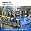 ZONESUN Automatic Beer Canning Line Tin Can Filling and Sealing Machine ZS-CFS18-4