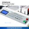 ZONESUN EVA foam PET PVC Reflective Film Roll to Sheet Cutting Machine ZS-DBC300