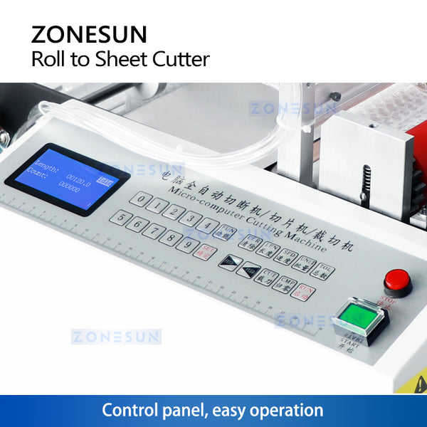 ZONESUN EVA foam PET PVC Reflective Film Roll to Sheet Cutting Machine ZS-DBC300