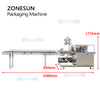 ZONESUN ZS-HY680 Automatic Horizontal Flow Vegetables Packaging Sealing Machine