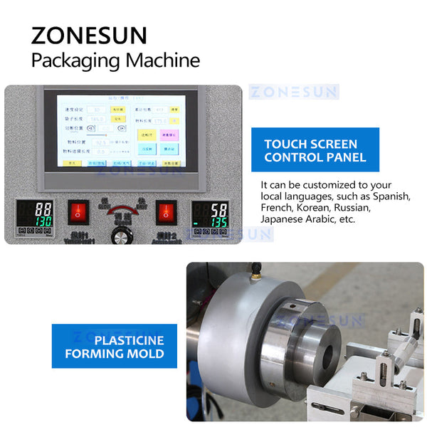 ZONESUN ZS-HYS450N Automatic Plasticine Feeding Cutting Sealing Machine