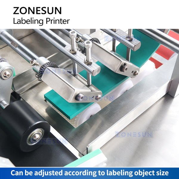 ZONEUSN Automatic Flat Top Labeling Machine with Label Printer ZS-TB160PO