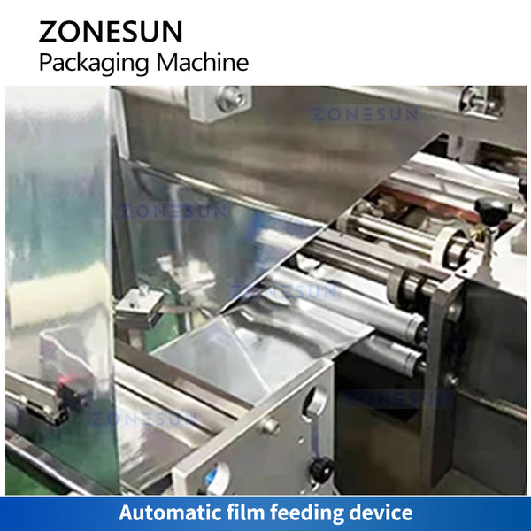 ZONESUN 4 Side Sealing Horizontal Flow Wrapper ZS-DCF100