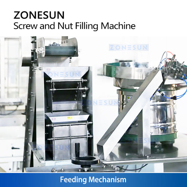 ZONESUN ZS-LSM15 Nut and Bolt Fasteners Hardware Packing Machine Granule Dispenser Packer