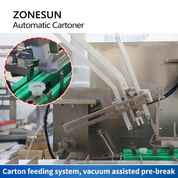 ZONESUN Automatic Cartoner Carton Folder Gluer Folding Gluing Machine ZS-ZH120 Cartoning Machine