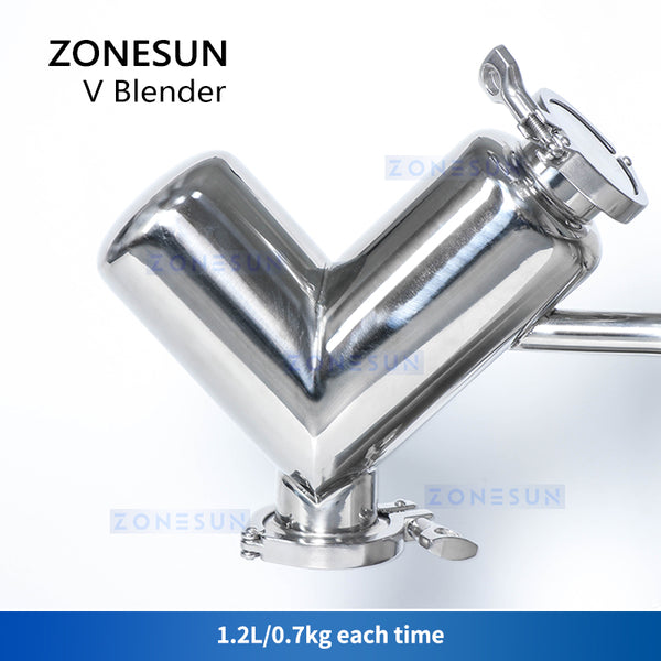 ZONESUN ZS-V2 Powder Mixing Machine Stainless Dry Powder Mixer Blender