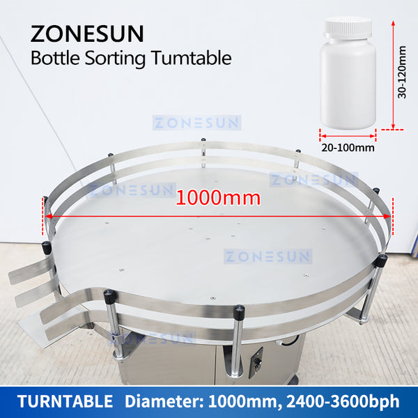 ZONESUN Automatic Bottle Collecting Sorting  Machine Unscrambler ZS-SP800