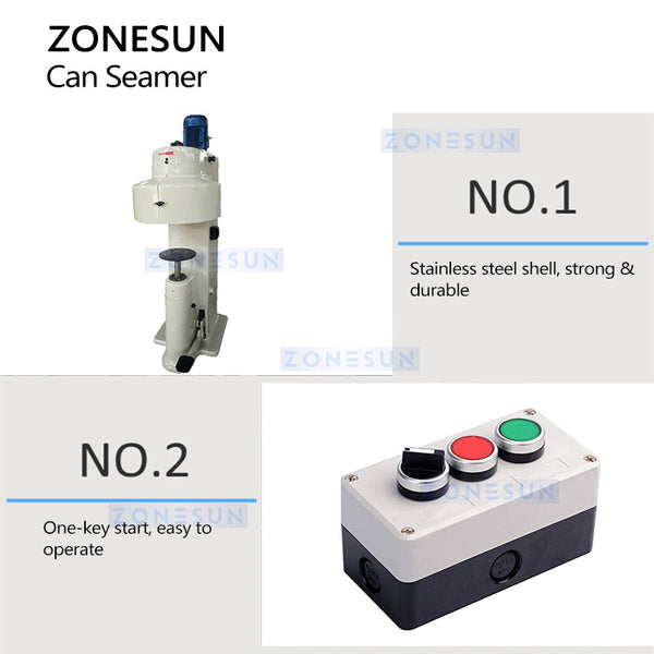 Zonesun ZS-CS2 Large-sized Rectangular Can Seamer Sealing Machine