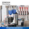 ZONESUN Double Head Ceramic Pump Hose Soft Tube Filling and Ultrasonic Sealing Machine ZS-AFS05