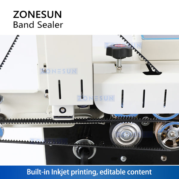 ZONESUN ZS-PM1800 Automatic Continuous Plastic Packet Aluminum Foil sealing Machine With Code Printer