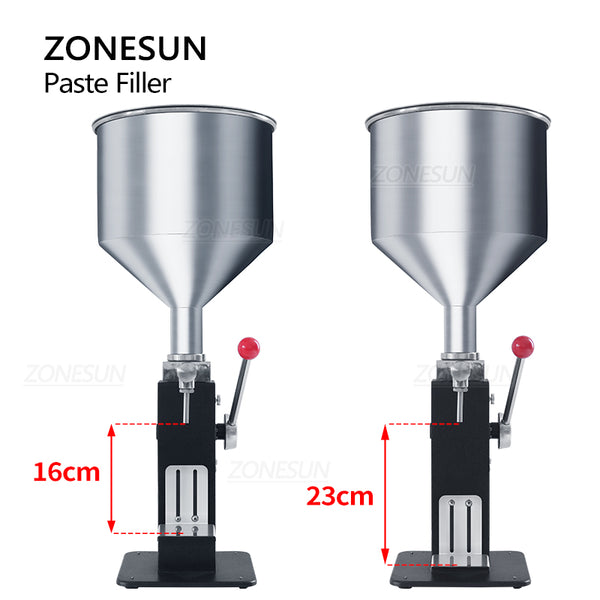 ZONESUN Manual Paste Filling Machine Stainless Steel ZS-MGT1S