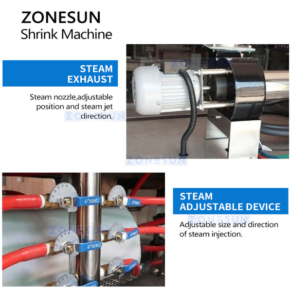 ZONESUN ZS-ZQ15 Automatic Steam Shrink Tunnel Machine