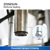 ZONESUN ZS-YG11V Automatic Perfume Bottle Crimping Machine with Cap Feeder