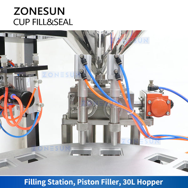 Zonesun ZS-AFC06 Automatic Cup Filling and Sealing Machine Cup Packaging Machine