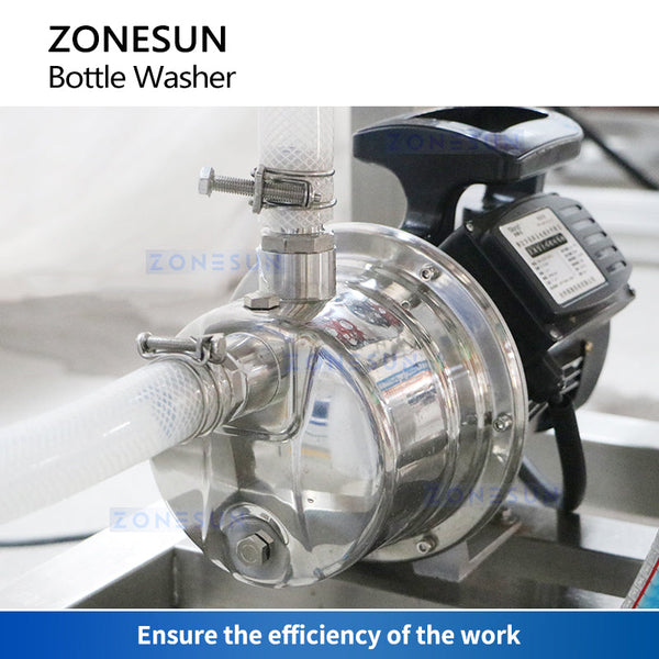 ZONESUN Semi Automatic Bottle Washer Cleaning Machine Bottle Rinsing Equipment ZS-WB2S