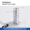 ZONESUN Manual Aerosol Can Sealing Machine Spraying Bottle Sealer Can Crimper ZS-YG25