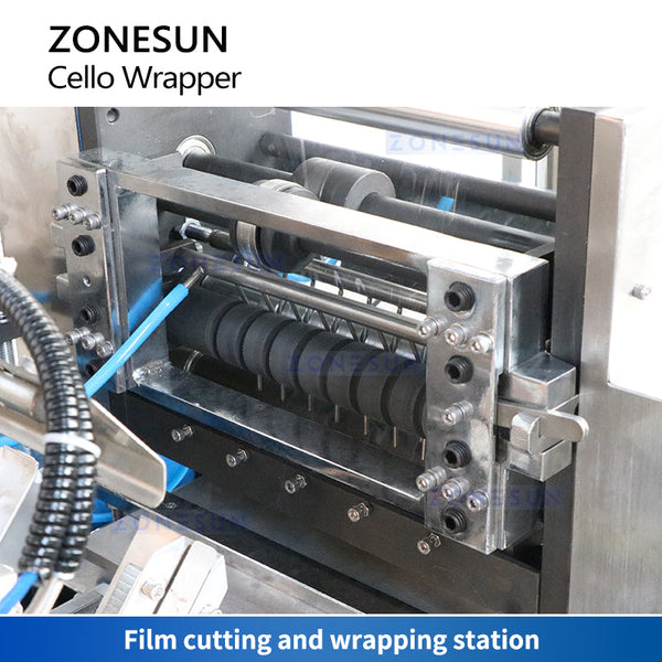 ZONESUN ZS-TD280 Automatic BOPP OPP Film Cellophane Wrapping Machine