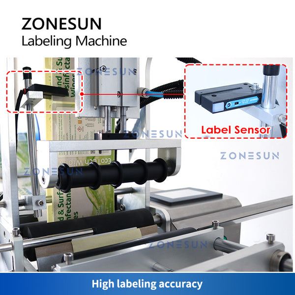 ZS-TB101 Tabletop Round Bottles  Labeling Machine with Printer