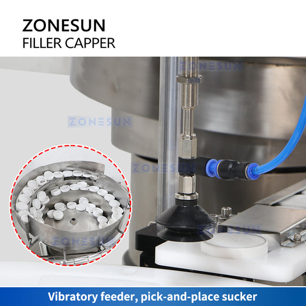 ZONESUN Rotary Pump Paste Filling and Capping Machine Servo Capping ZS-AFC26