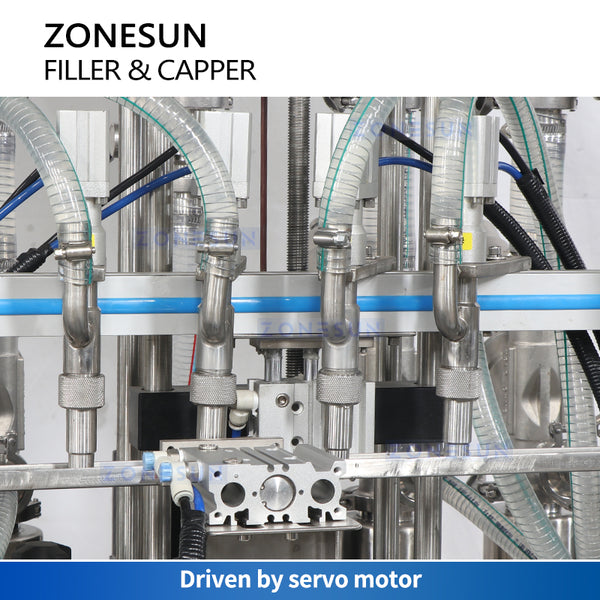 ZONESUN Automatic Piston Paint Can Filling and Capping Machine ZS-FAL180B4