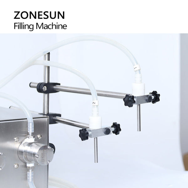 ZONESUN ZS-MPZ2 Semi-automatic 2 Nozzles Semi Automatic Magnetic Pump Liquid Filling Machine