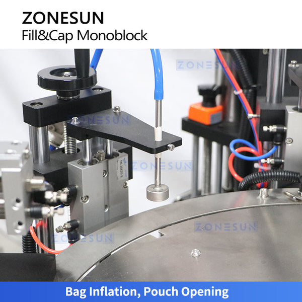 Zonesun ZS-AFC12D Automatic Spout Pouch Filling and Capping Machine