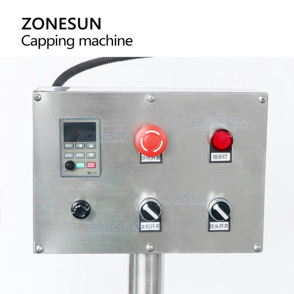 ZONESUN ZS-XG440C Automatic Ropp Roll-On Pilfer-Proof Metal Lock Cap Capping Machine