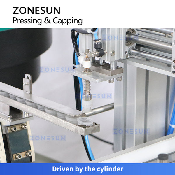 ZONESUN Automatic Inner Cap Pressing and Capping Machine Vibratory Bowl Feeder ZS-XG16X