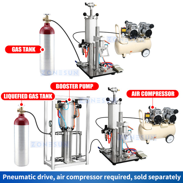 ZONESUN ZS-CQ2 Aerosol Can Gas Filling Machine