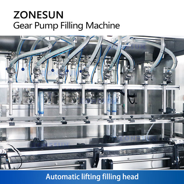 Zonesun ZS-VTGP8D Gear Pump Paste Viscous Liquid Filling Machine